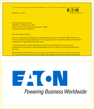 Certificación Internacional EATON Powering Business WorldWide